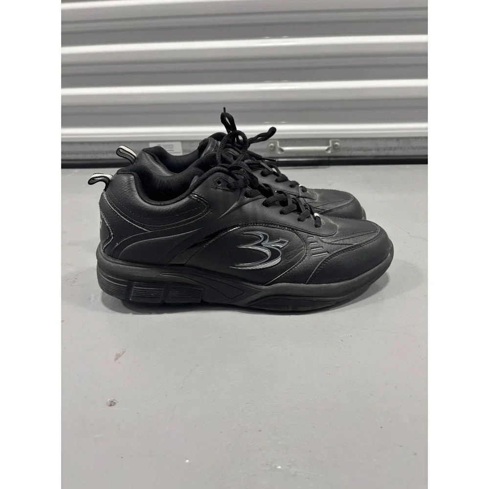 Gravity Defyer G-Defy Ion Mens Black Leather Walking Shoes TB9007MBL-XW 11.5